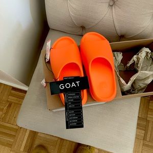 - Yeezy EnFlame Orange Slides